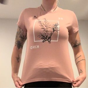 Pink shirt with design, size M